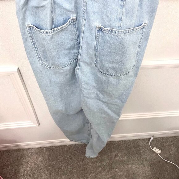 Free People x We The Free Marci Jumpsuit Denim Size S Clear Skies OB1154494 - Picture 5 of 8